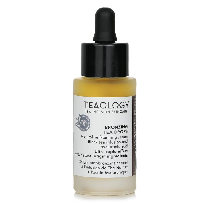 Серум для лица с бронзирующим эффектом Teaology 30 мл, с экстрактом черного чая и гиалуроновой кислотой