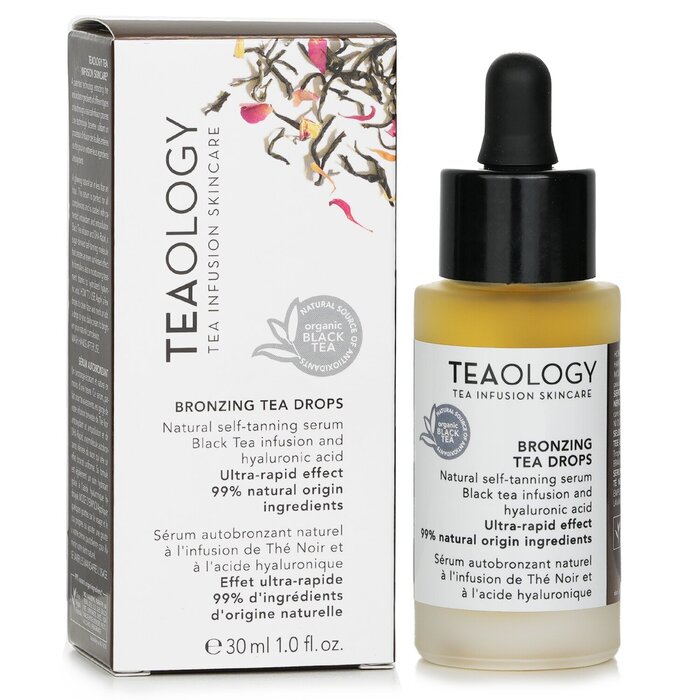 Серум для лица с бронзирующим эффектом Teaology 30 мл, с экстрактом черного чая и гиалуроновой кислотой