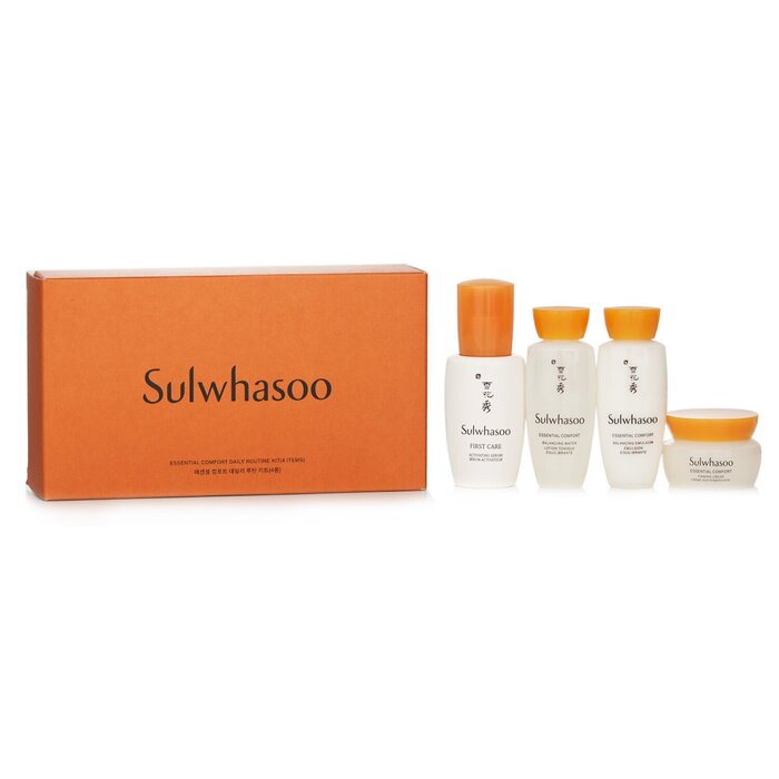 Набор для ухода за кожей лица Sulwhasoo: серум, вода, эмульсия, крем, 4 шт.