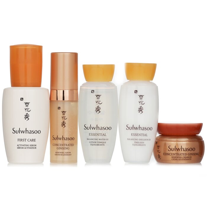 Подарочный набор для ухода за кожей Sulwhasoo с экстрактом женьшеня, 5 предметов