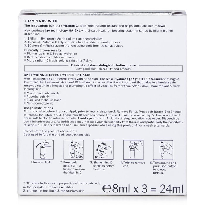 Eucerin серум с витамином C и гиалуроновой кислотой для лица, 3x8 мл