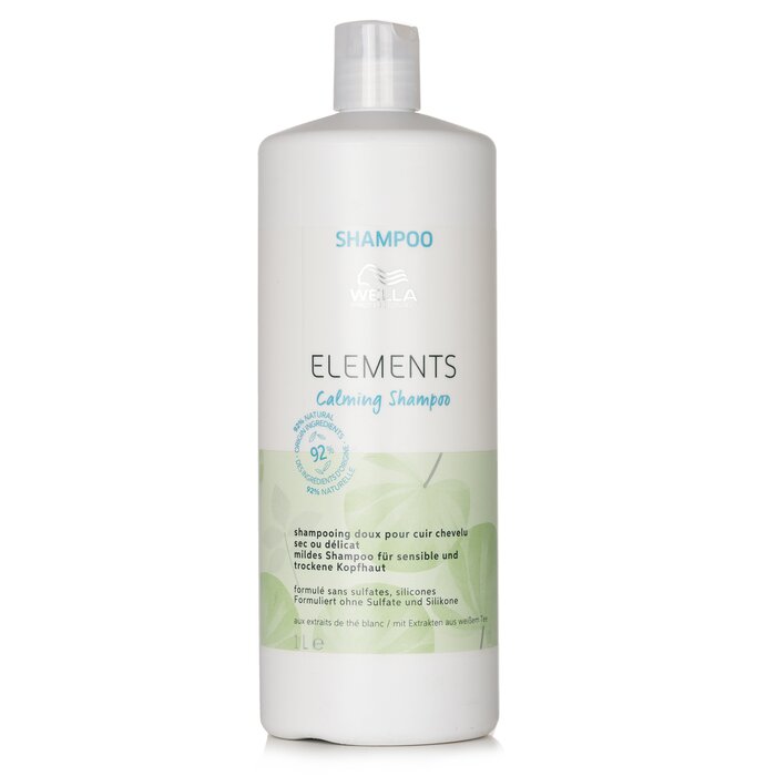 Шампунь Wella Elements успокаивающий для волос и кожи головы, 1000 мл