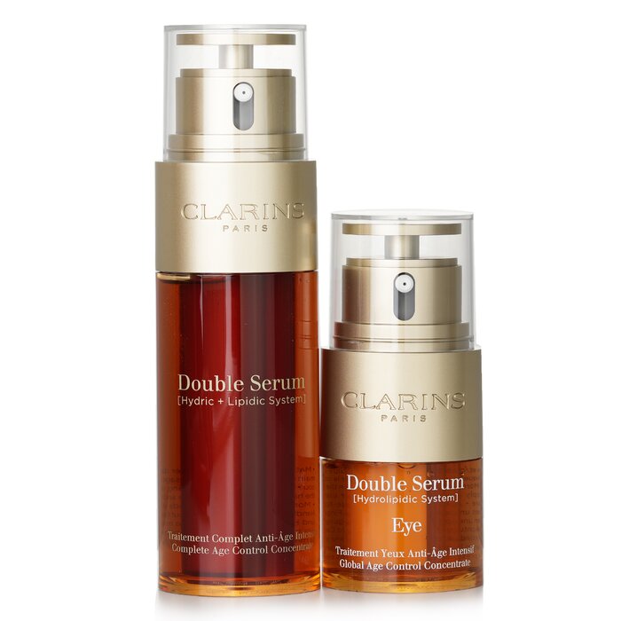 Набор сывороток для лица и глаз Clarins Double Serum 50 мл + 20 мл для антивозрастного ухода