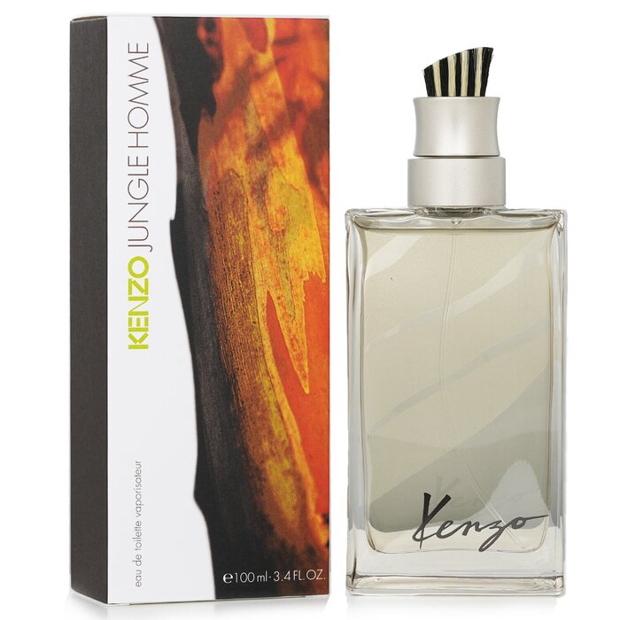 Кензо Jungle Pour Homme, туалетная вода, 100 мл, для мужчин, свежий аромат с мате и кедром