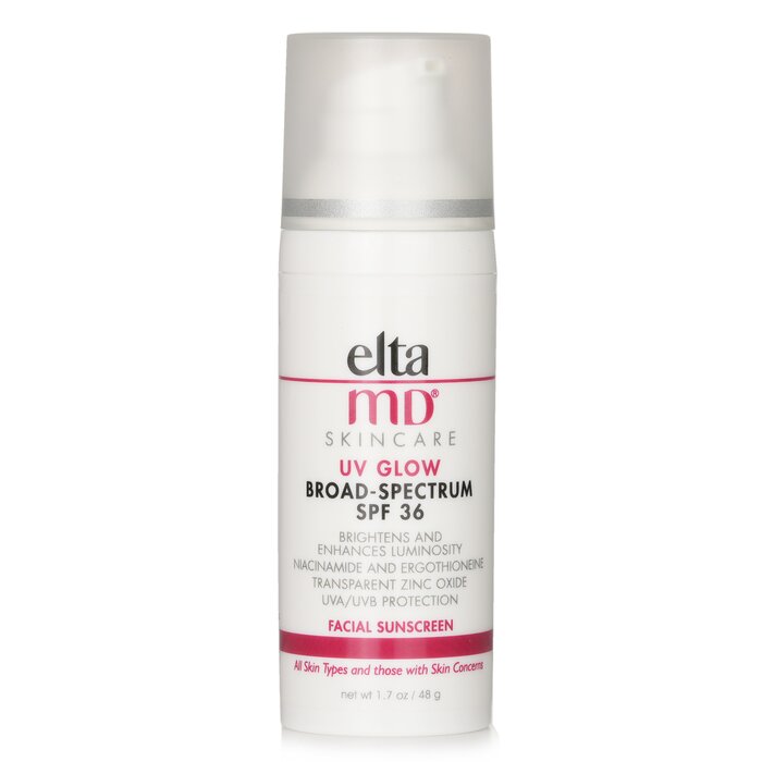 Солнцезащитный крем EltaMD UV Glow SPF 36 для лица с ниацинамидом и гиалуроновой кислотой, 48 г