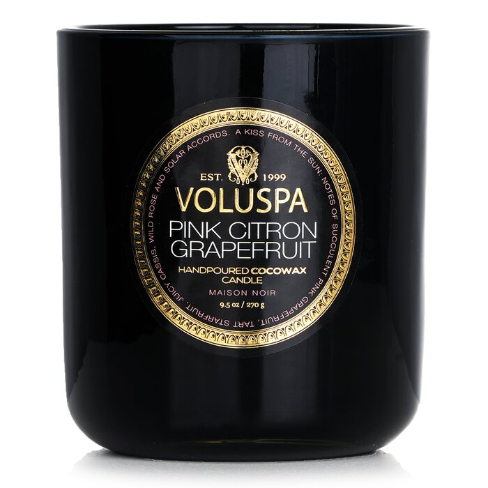 Ароматическая свеча Voluspa Pink Citron Grapefruit 270 г из кокосового воска с натуральными фитилями