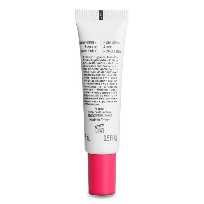 Clarins роликовое средство для кожи вокруг глаз с кофеином и экстрактом альпийской розы, 15 мл