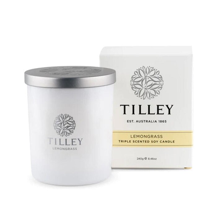 Ароматическая свеча Tilley из соевого воска с лимонной травой, 240 г