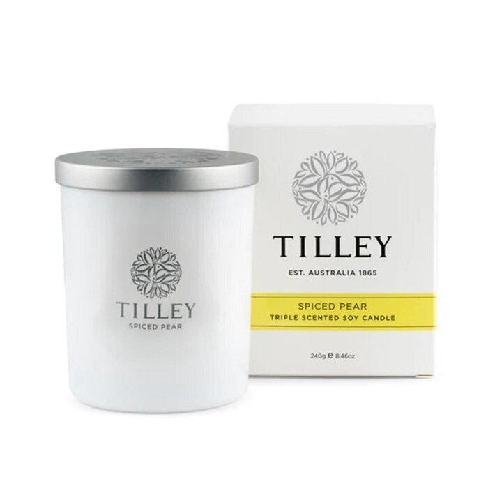 Ароматическая свеча Tilley с ароматом пряной груши, 240 г