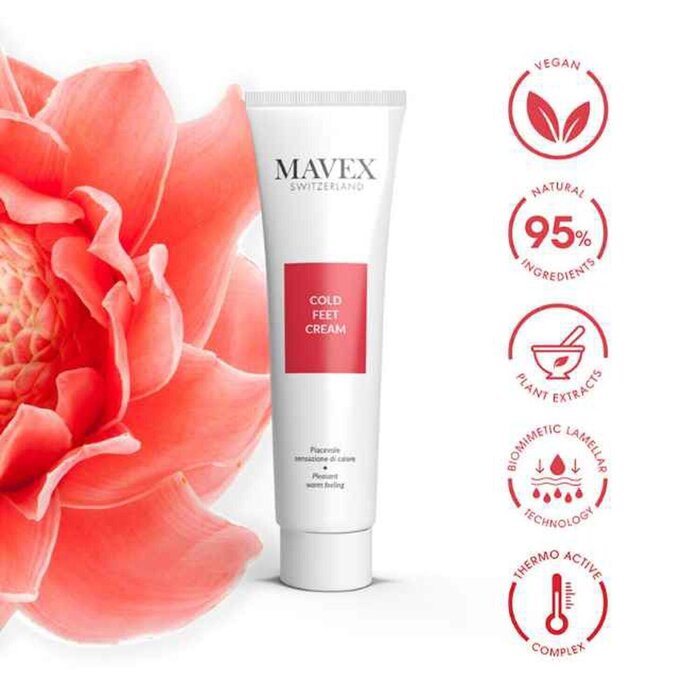 Крем для ног с термоактивным эффектом и экстрактами трав Mavex, 100 мл