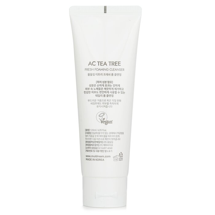 Очищающая пенка для лица с экстрактом чайного дерева Muldream AC Tea Tree Fresh, 120 мл