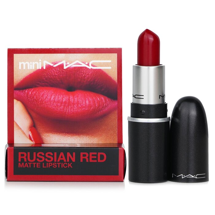 Мини-матовая помада MAC # Russian Red 1.8 г для яркого макияжа губ, с увлажняющей формулой и матовым финишем
