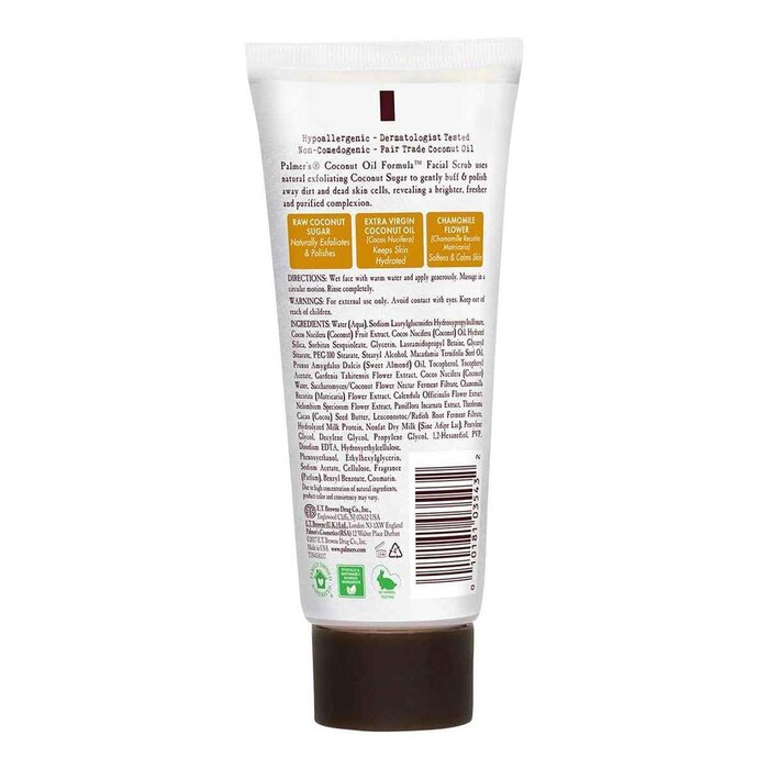 Очищающий скраб для лица с кокосовым сахаром Palmers, 90 г