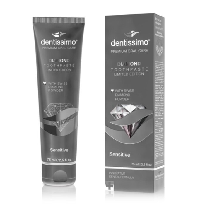 Зубная паста Dentissimo с алмазным порошком для чувствительных зубов, 75 г