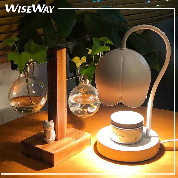 Ароматическая лампа Wiseway для ароматерапии с регулировкой яркости и скорости плавления воска