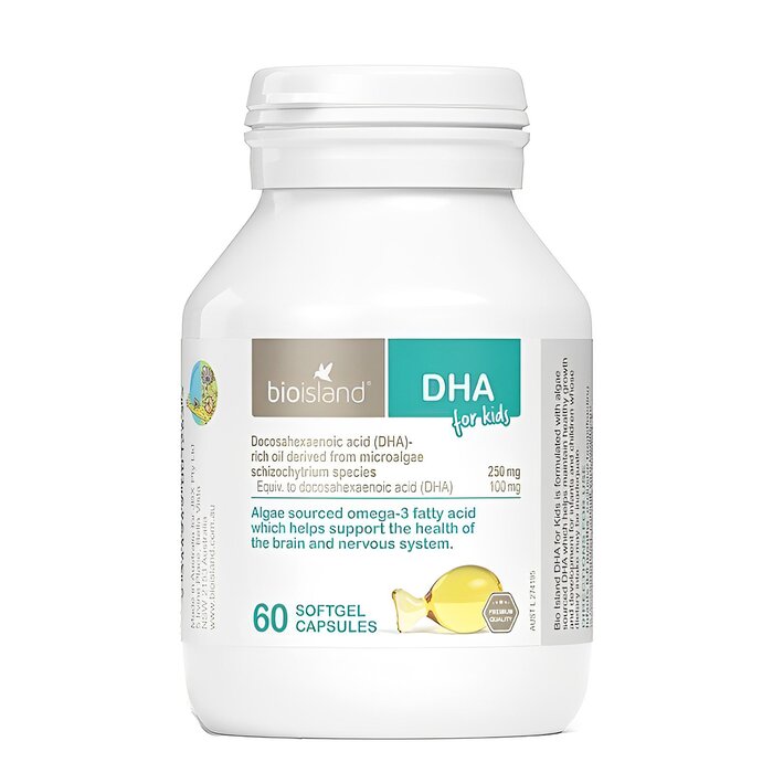 Bioisland DHA для детей, капсулы 60 шт, поддержка здоровья мозга и зрения