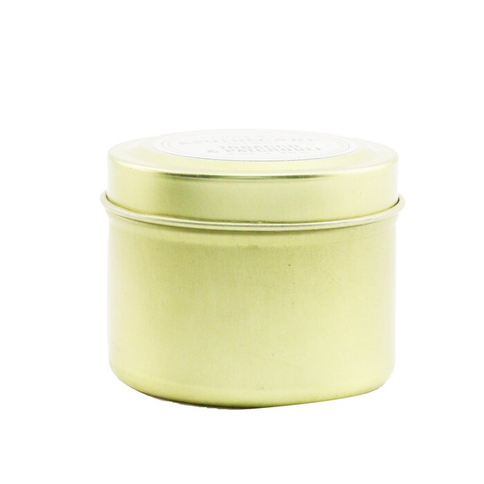 Ароматическая свеча Paddywax с запахом табака и пачули в золотой баночке, 56 г