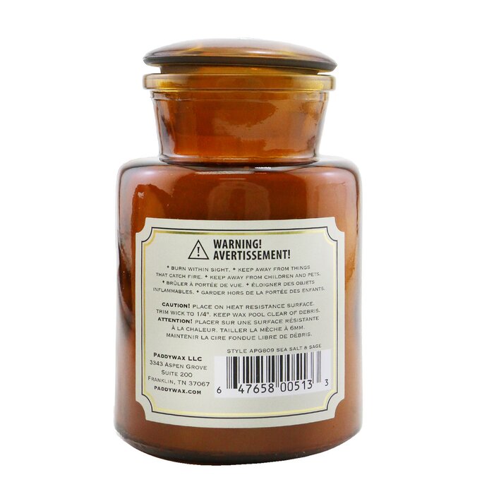 Ароматическая свеча Paddywax с морской солью и шалфеем, 56 г