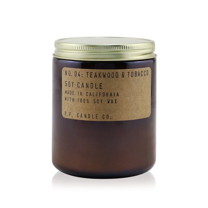 Свеча P.F. Candle Co. с ароматом тикового дерева и табака, 99 г