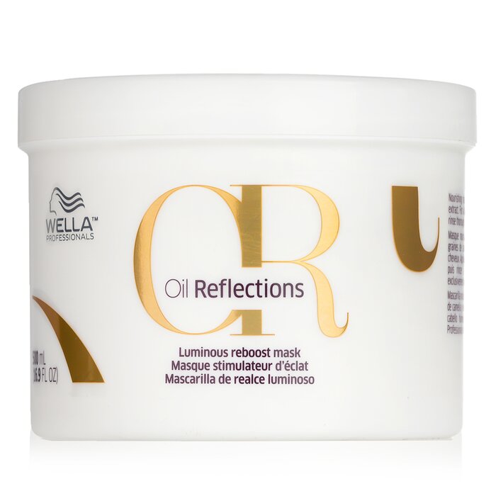Маска для волос Wella Oil Reflections с маслом семян камелии и экстрактом белого чая, 500 мл