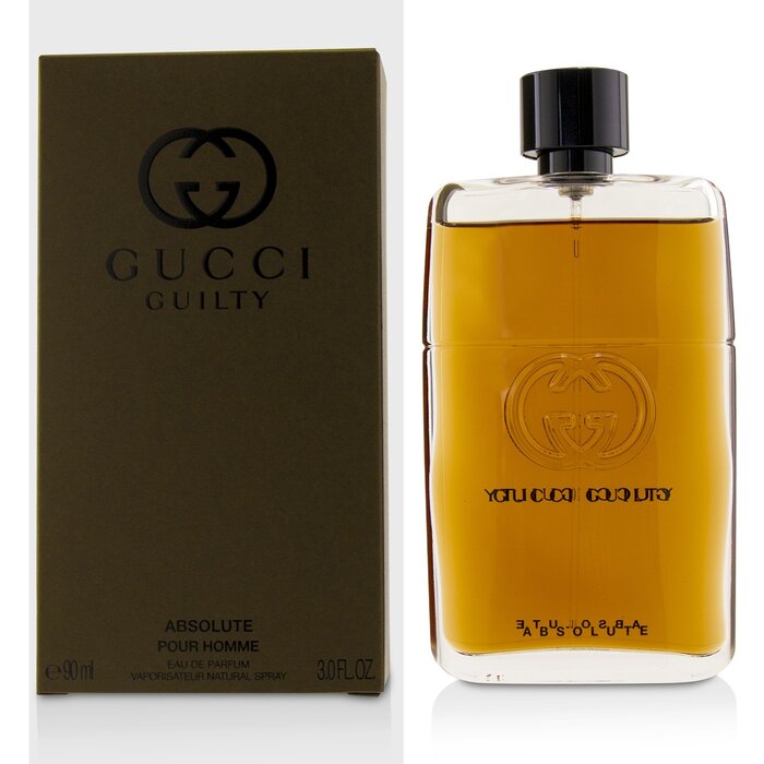 Gucci Guilty Absolute парфюм для мужчин 90 мл — восточно-древесный аромат с нотами кожи и пачули