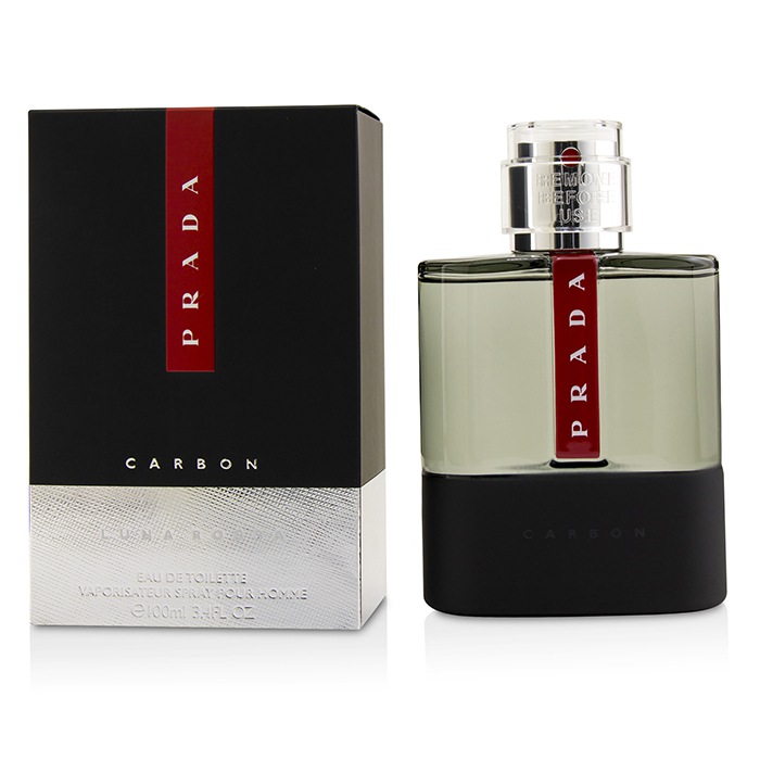 Eau de toilette Prada Luna Rossa Carbon 50 мл — фужерный аромат для мужчин с бергамотом и пачули