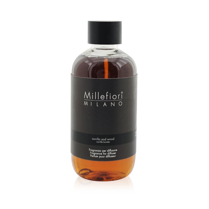 Запасной флакон для аромадиффузора Millefiori с ароматом ванили и древесины, 500 мл