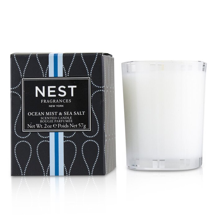 Ароматическая свеча Nest Ocean Mist & Sea Salt, 57 г — спокойствие и уют с ароматом океанского бриза и морской соли