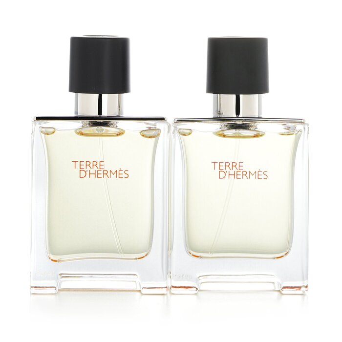 Набор туалетной воды Hermes Terre d'Hermes, 2 х 50 мл, для мужчин, с нотами цитрусов и древесины