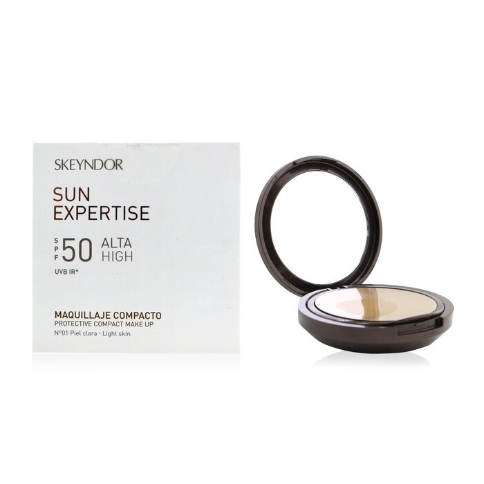 SKEYNDOR солнцезащитный компактный тональный крем SPF 50 для темной кожи, 9 г