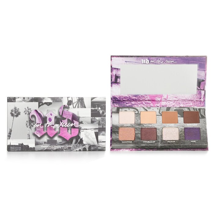 Мини-палитра теней для век Urban Decay с 8 оттенками, матовые и металлические текстуры, 8x0,8 г