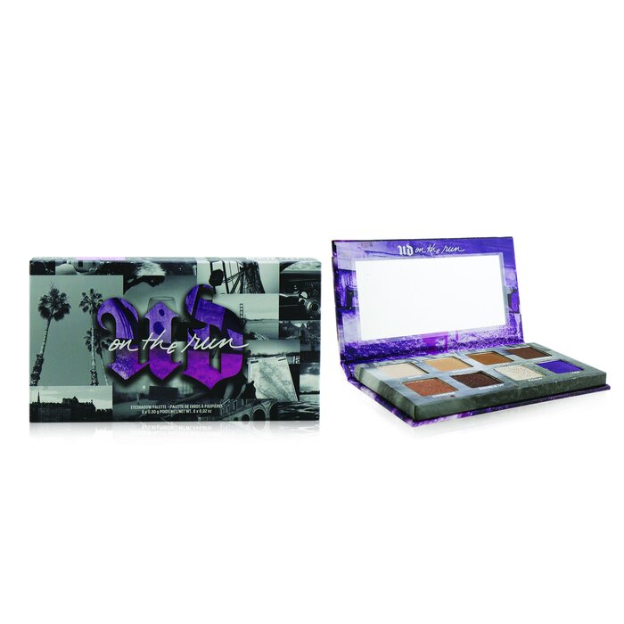 Мини-палитра теней для век Urban Decay с 8 оттенками, матовые и металлические текстуры, 8x0,8 г