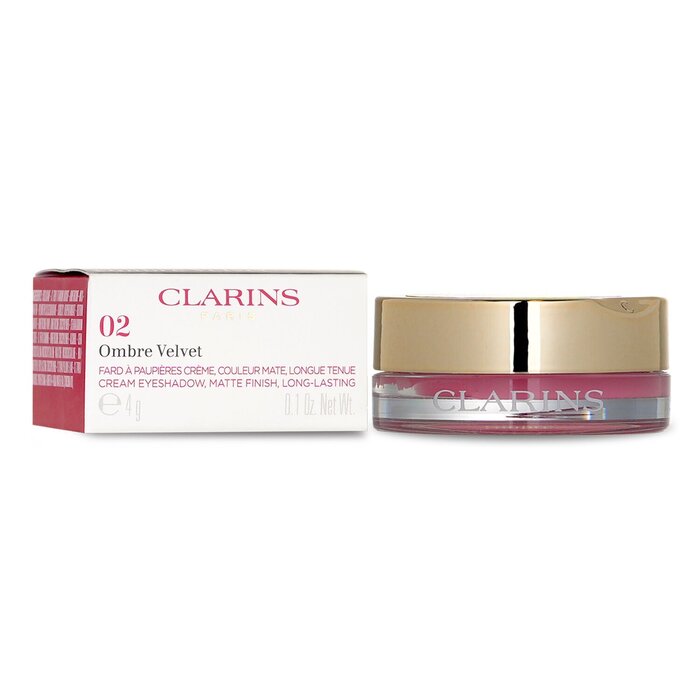 Тени для век Clarins Ombre Velvet #06 Women In Black, 4 г — насыщенный цвет, шелковистая текстура, комфортный макияж