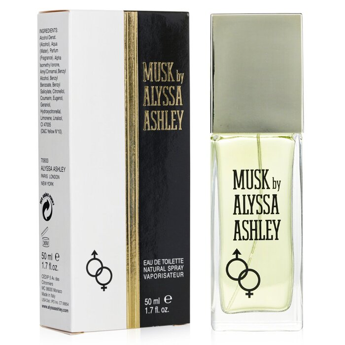 Alyssa Ashley Musk туалетная вода для женщин, 25 мл – восточный аромат с нотами фиалок, мускуса и древесины
