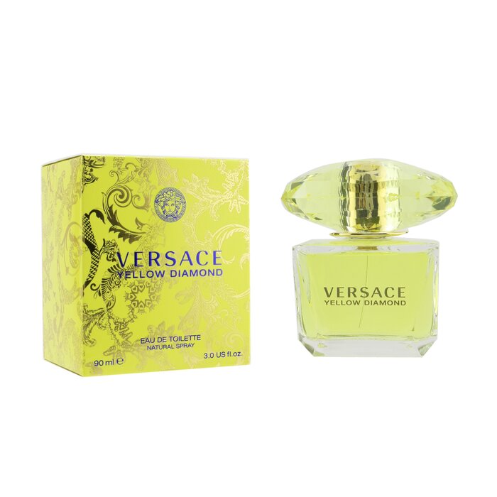 Eau de Toilette Versace Yellow Diamond, 50 мл — цветочно-фруктовый аромат для женщин, свежесть и утонченность в каждой капле.