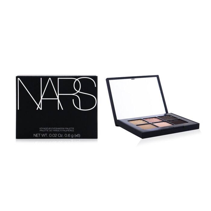 палетка теней для век Nars Voyageur, 6 оттенков, матовые и блестящие текстуры, 6x0.6 г