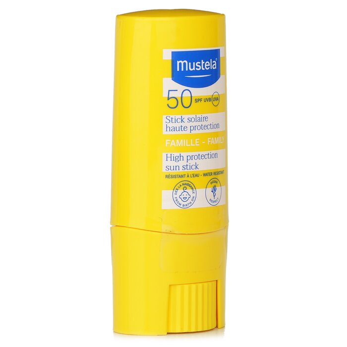 Солнцезащитный стик Mustela SPF 50 для детей, 9 мл с минеральными фильтрами и маслом карите