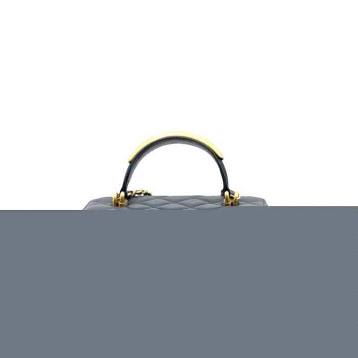Коробка с ручкой Chanel, темно-синяя, для хранения мелочей, 16 см x 8 см x 10 см