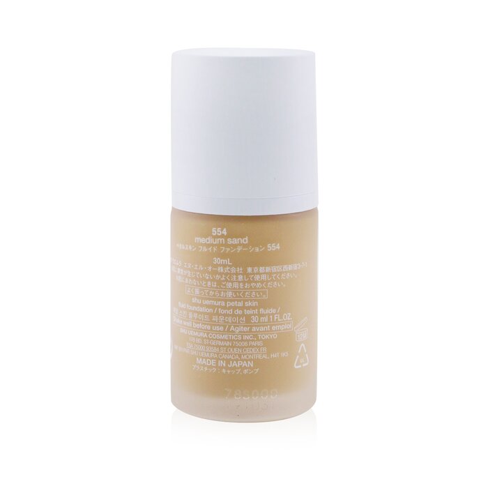 Флюид для лица с SPF 20 Petal Skin от Shu Uemura, 30 мл – легкое покрытие, матовый финиш, увлажнение.