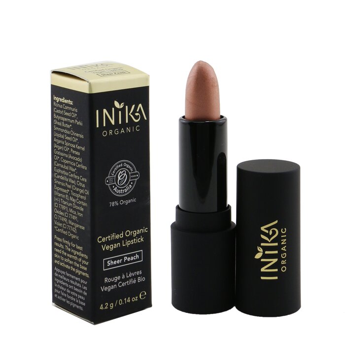 Помада INIKA Organic для губ с органическими маслами, оттенок "Orchid Fields", 4.2 г
