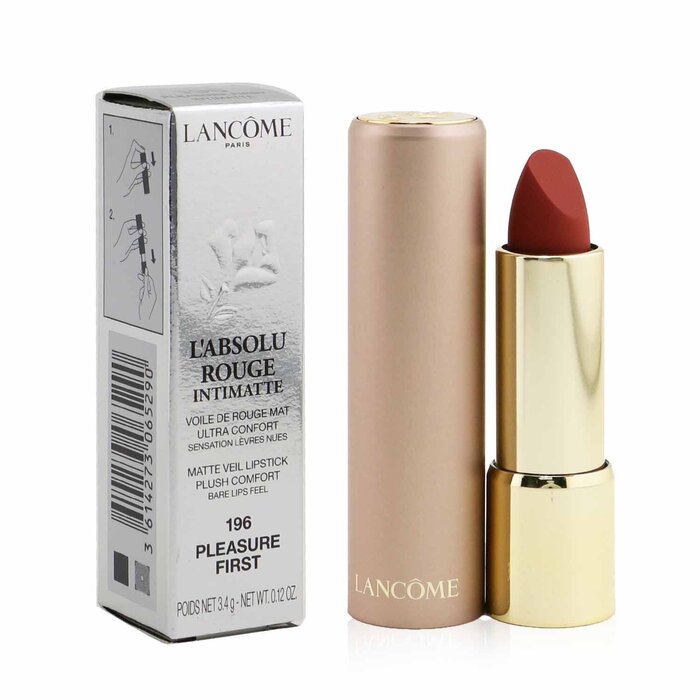 Матовая губная помада с гиалуроновой кислотой для губ 3.4 г L'Absolu Rouge Intimatte от Lancome