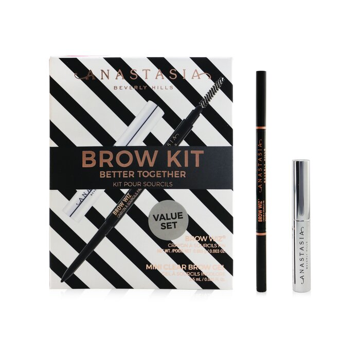 Набор для бровей Anastasia Beverly Hills: карандаш Brow Wiz 0.085g и гель Clear Brow Gel 2.5ml