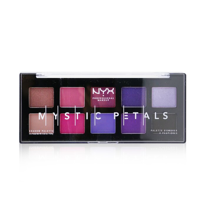 Палетка теней для век NYX Mystic Petals, 10 оттенков (10x0.8g) — насыщенные, мерцающие и матовые цвета