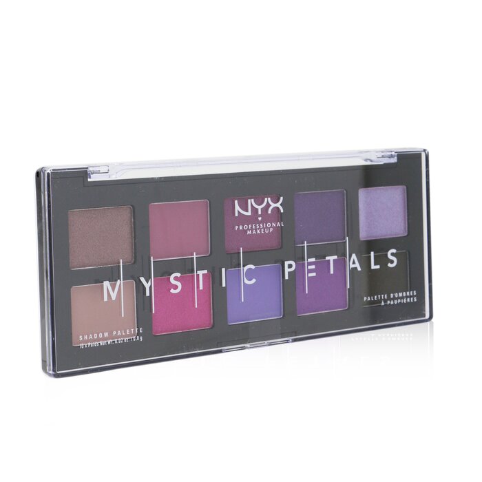 Палетка теней для век NYX Mystic Petals, 10 оттенков (10x0.8g) — насыщенные, мерцающие и матовые цвета