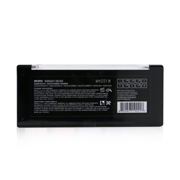 Палетка теней для век NYX Mystic Petals, 10 оттенков (10x0.8g) — насыщенные, мерцающие и матовые цвета