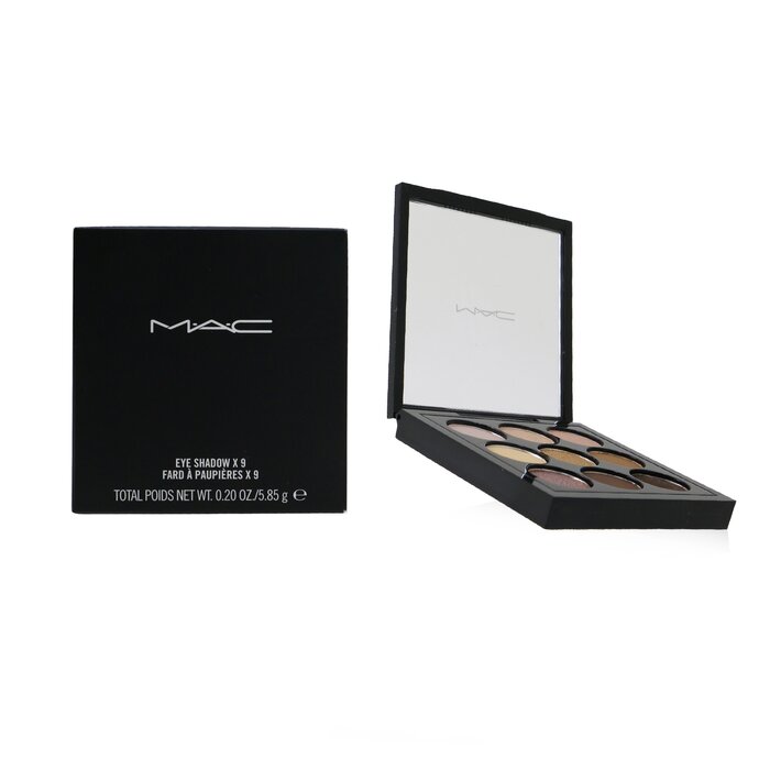 Палитра теней для век MAC Amber Times Nine с 9 оттенками, 5.85 г