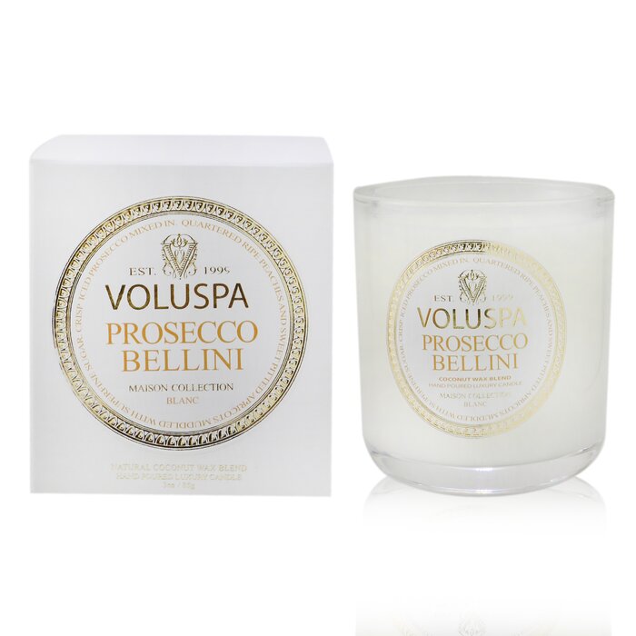 Свеча Voluspa Maison Votive с ароматом Prosecco Bellini, кокосовый воск, 85 г