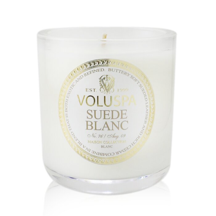 Ароматическая свеча Voluspa Suede Blanc из кокосового воска, 85 г