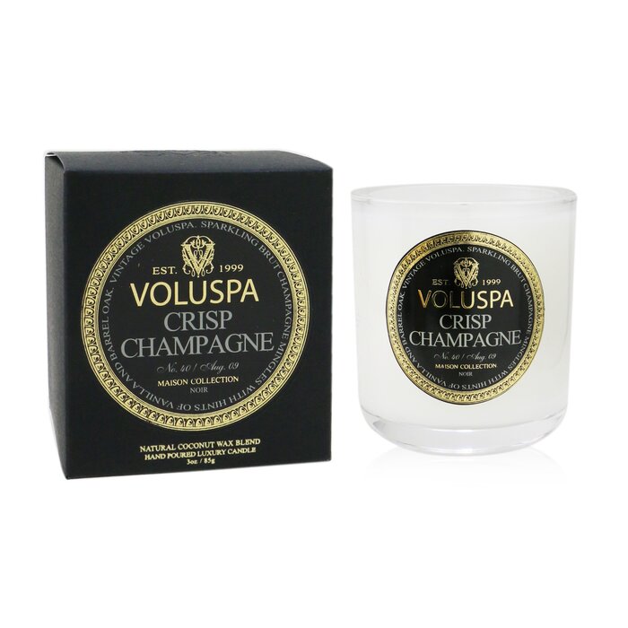 Свеча Voluspa с ароматом хрустящего шампанского, кокосовый воск, для дома, 85 г