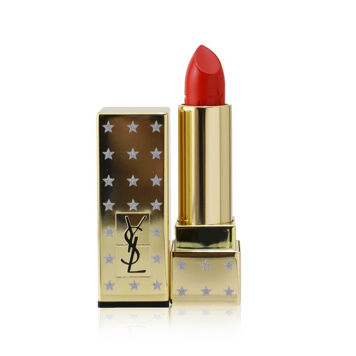Помада сатиновая Rouge Pur Couture с экстрактом розмарина и моркови, оттенок 13 Le Orange, 3.8 г